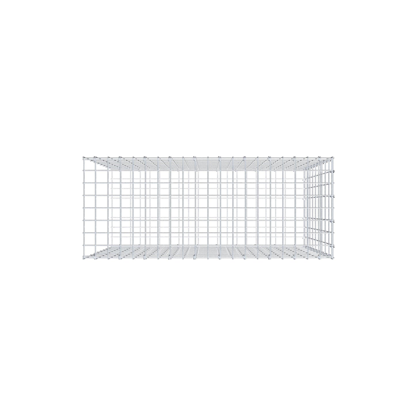 Pile aggiuntivo tipo 2 100 cm x 90 cm x 40 cm, maglia 5 cm x 10 cm, anello a C