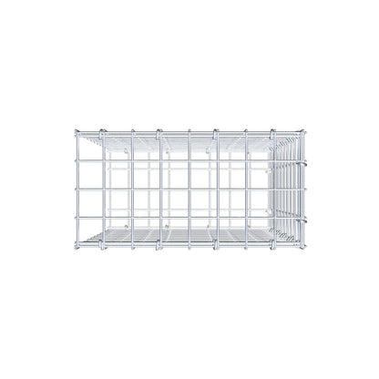Anbaugabione Typ 2 50 cm x 40 cm x 20 cm (L x H x T), Maschenweite 5 cm x 5 cm, C-Ring