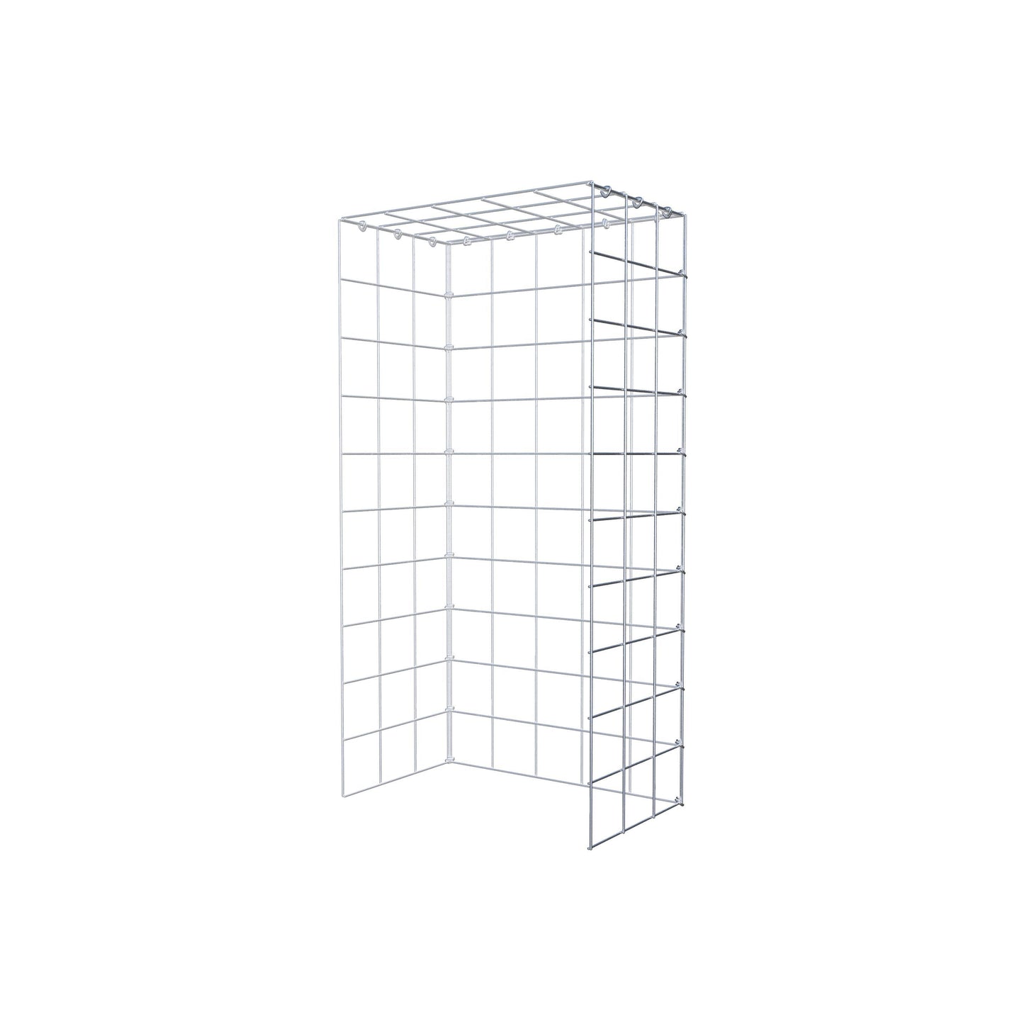 Gavión complementario de tipo 4 100 cm x 30 cm x 50 cm (L x A x P), malla 10 cm x 10 cm, anillo en C