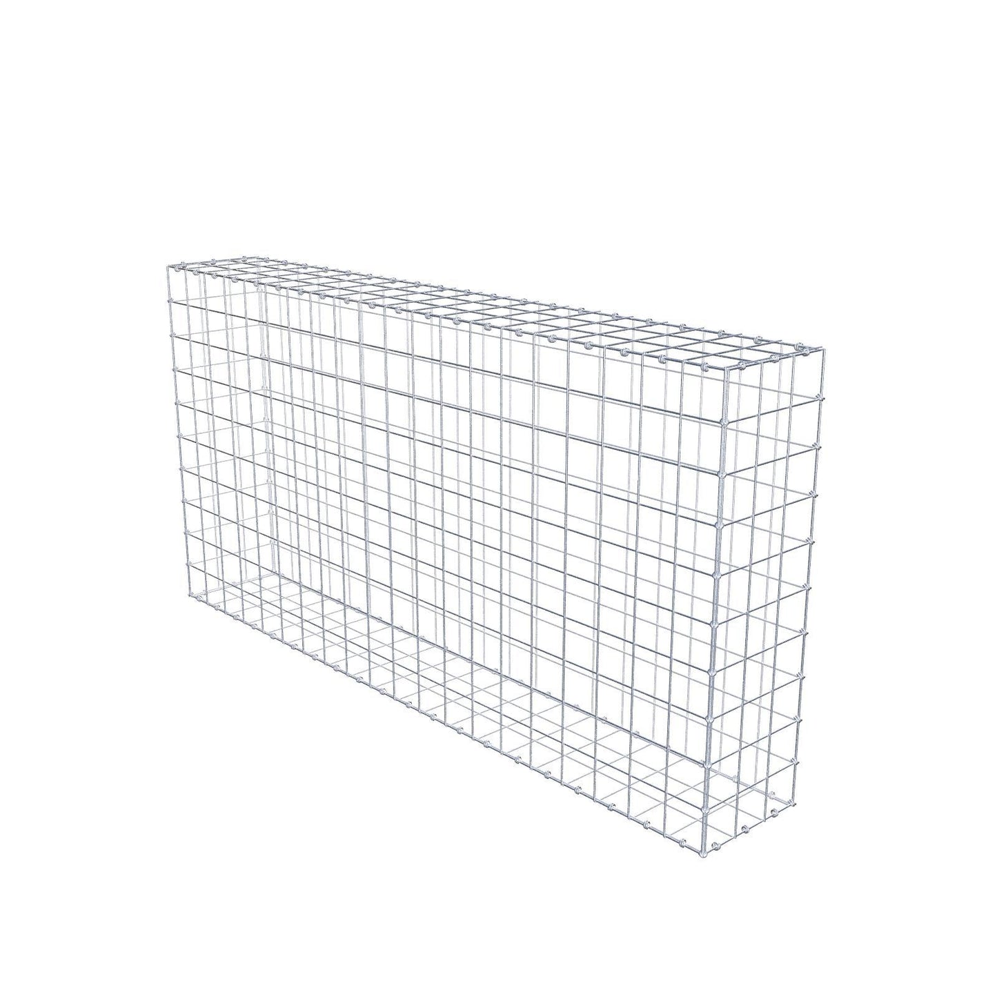 Gabbione 200 cm x 100 cm x 30 cm (L x H x P), maglia 10 x 10 cm, anello a spirale