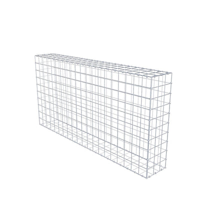 Gabbione 200 cm x 100 cm x 30 cm (L x H x P), maglia 10 x 10 cm, anello a spirale