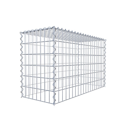 Gabbione aggiuntivo tipo 3 100 cm x 60 cm x 40 cm (L x H x P), maglia 5 cm x 10 cm, spirale