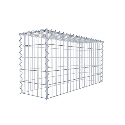 Aangegroeide schanskorf type 3 100 cm x 50 cm x 30 cm (L x H x D), maaswijdte 5 cm x 10 cm, spiraal