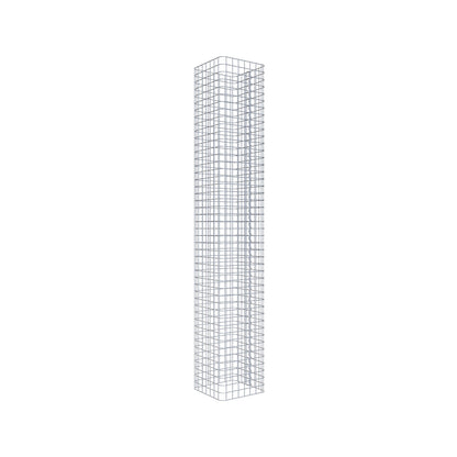 Gabionensäule eckig 37 cm x 37 cm, 230 cm Höhe, MW 5 cm x 5 cm