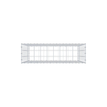 Gabbione 100 cm x 100 cm x 30 cm (L x H x P), maglia 10 cm x 10 cm, anello a C