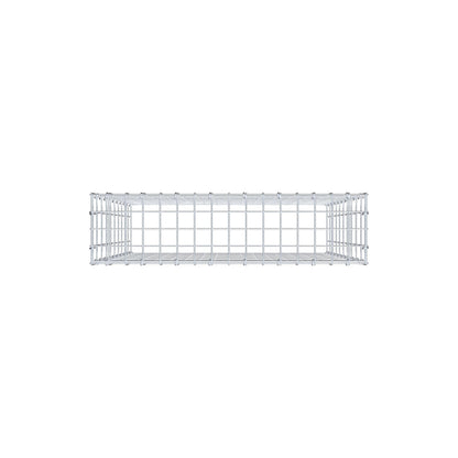 Monteret gabion type 3 100 cm x 80 cm x 20 cm (L x H x D), maskestørrelse 5 cm x 10 cm, C-ring