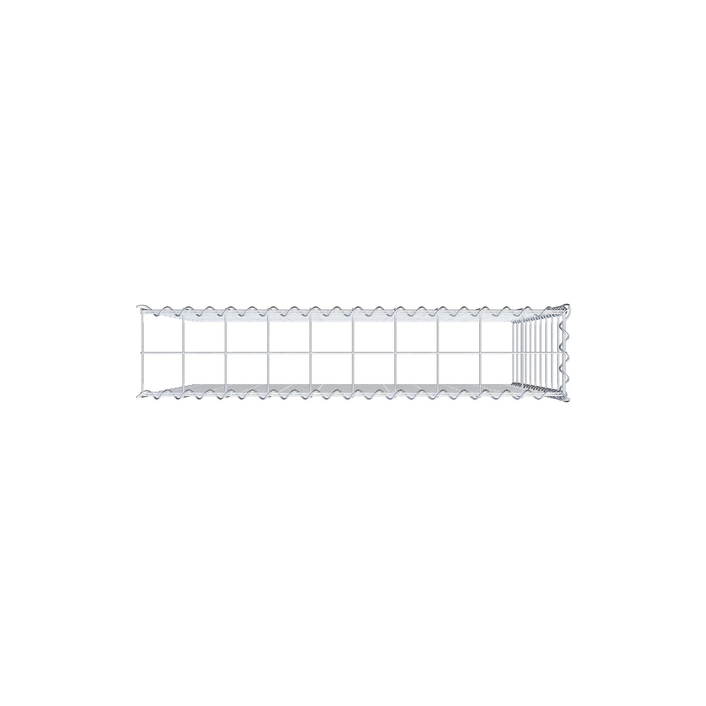Anbaugabione Typ 4 100 cm x 100 cm x 20 cm (L x H x T), Maschenweite 10 cm x 10 cm, Spirale