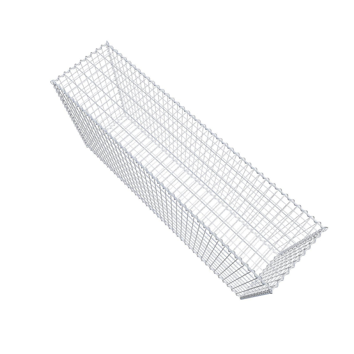 Gabione 200 cm x 100 cm x 50 cm (L x H x T), Maschenweite 5 cm x 10 cm, Spirale