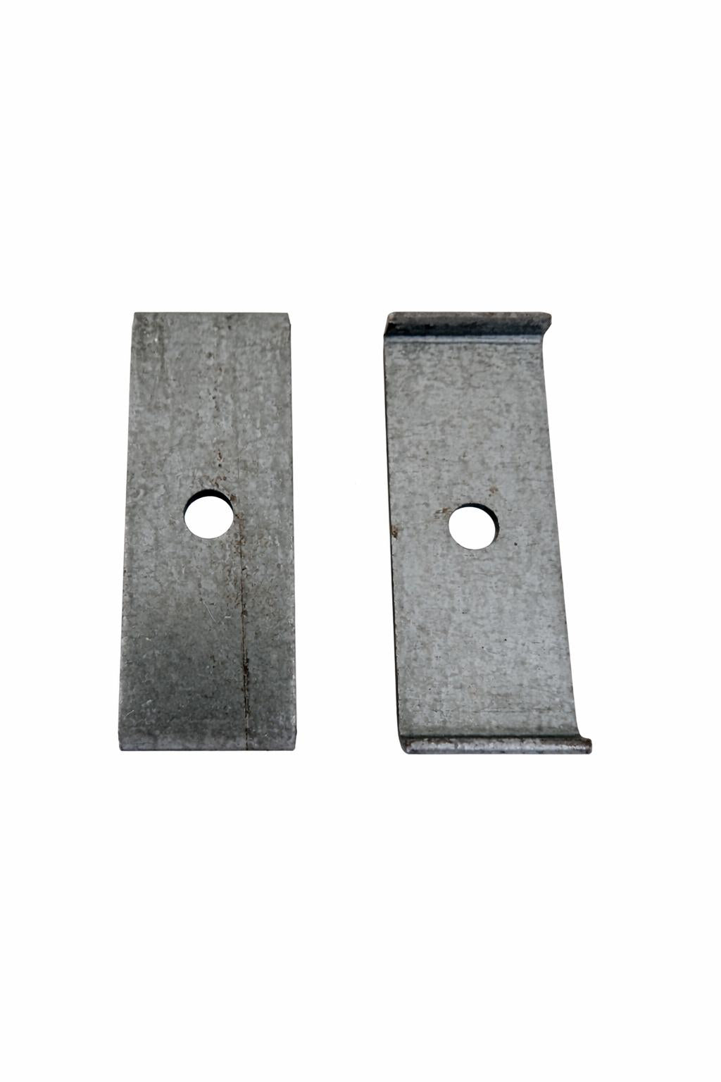 2x Befestigungsbleche verzinkt (22x60 mm) - Universal-Halterung für Gitter & Montage