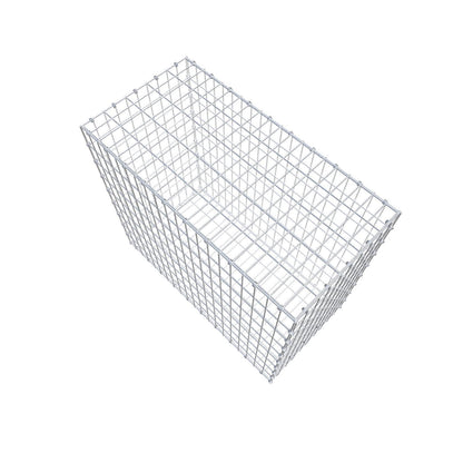 Gabion 100 cm x 90 cm x 50 cm (L x H x D), maskestørrelse 5 x 10 cm, spiralring