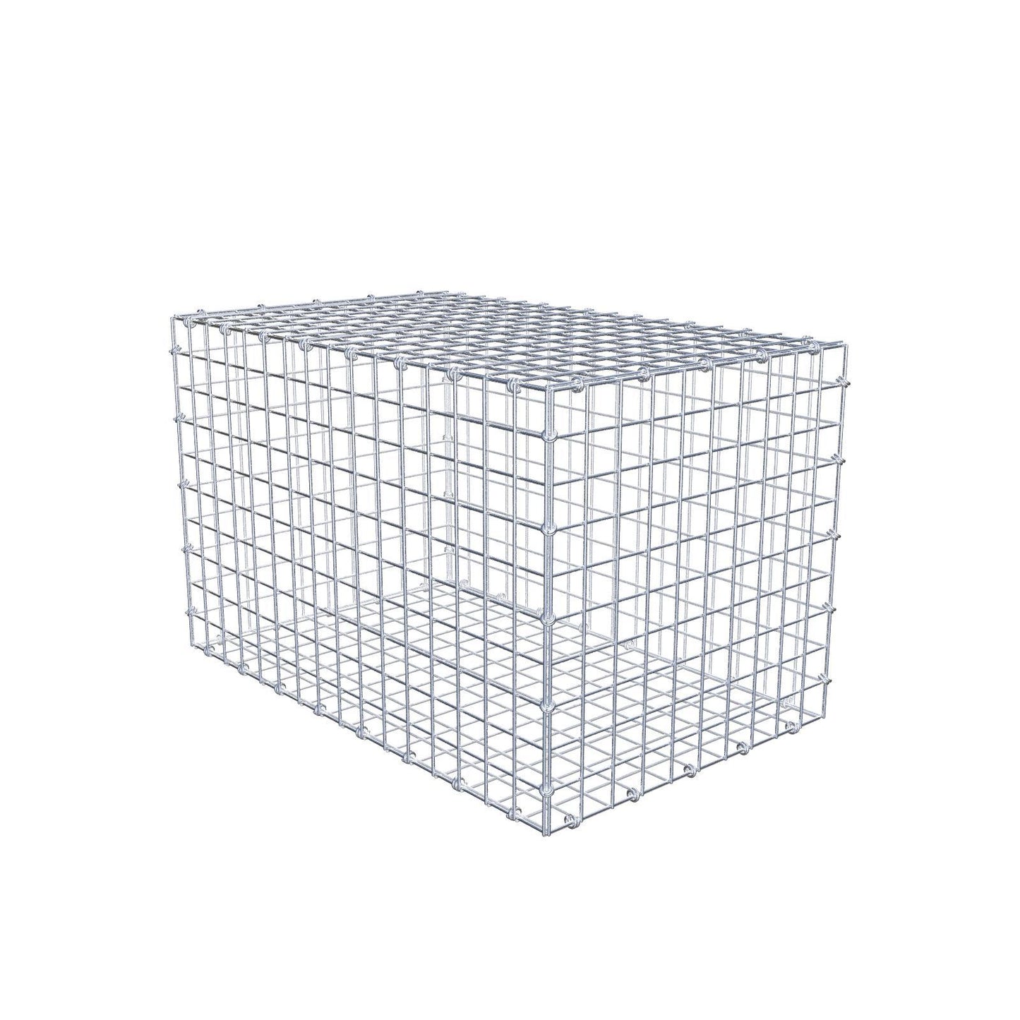 Gabbione 80 cm x 50 cm x 50 cm (L x H x P), maglia 5 x 5 cm, anello a spirale