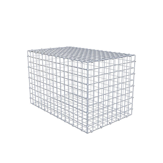 Gabbione 80 cm x 50 cm x 50 cm (L x H x P), maglia 5 x 5 cm, anello a spirale