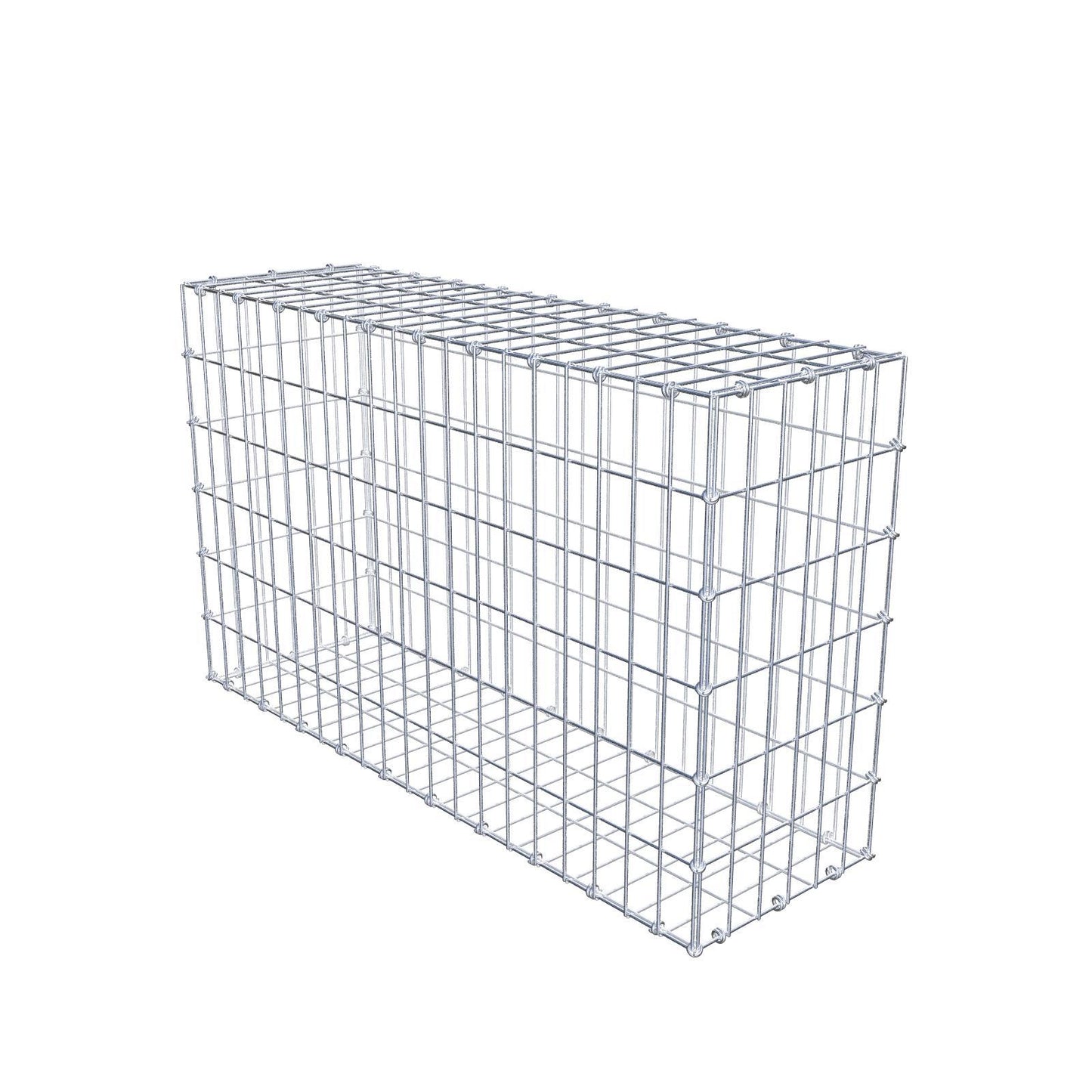 Gabione 100 cm x 60 cm x 30 cm (L x H x T), Maschenweite 5 x 10 cm, Spiralring
