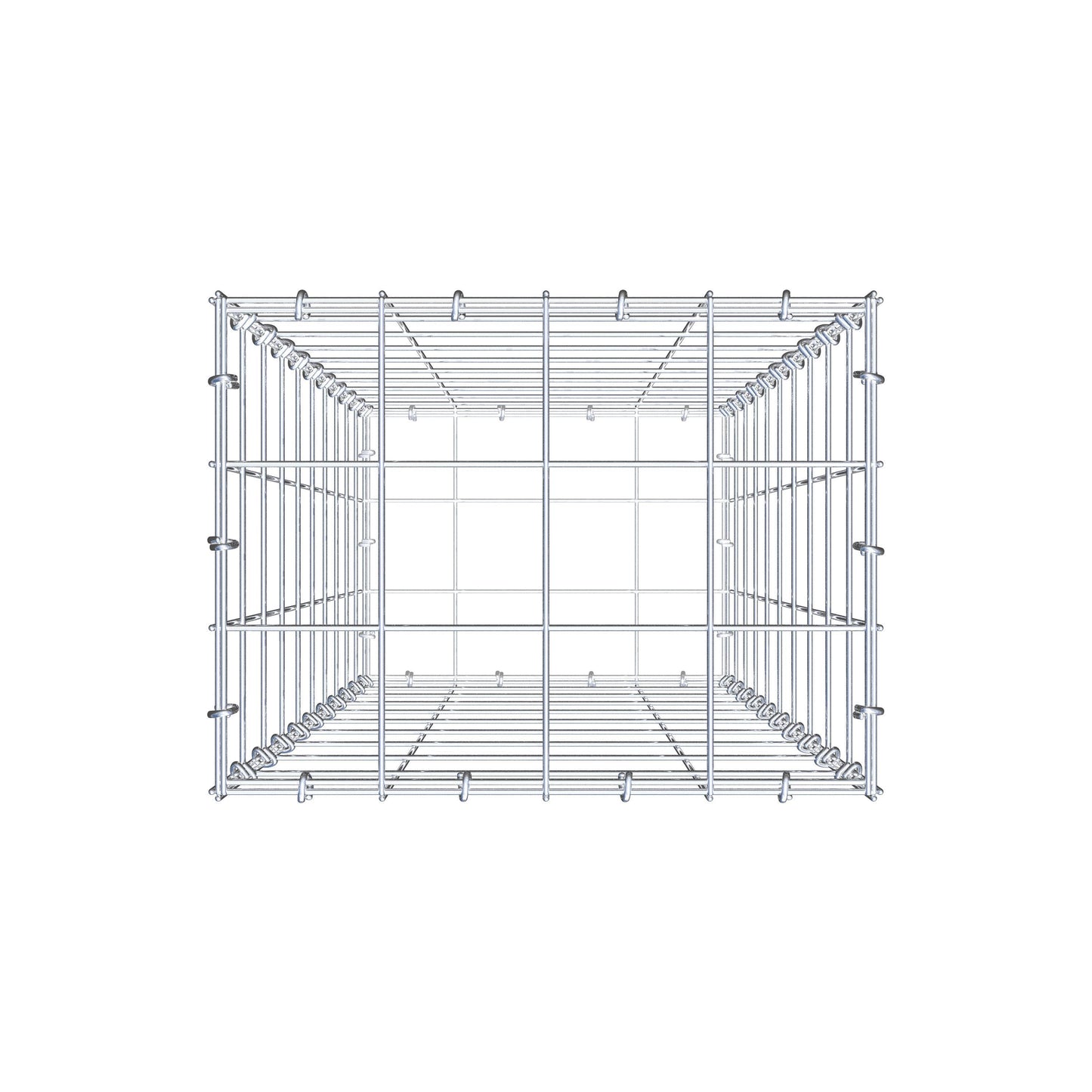 Schanskorf 100 cm x 40 cm x 30 cm (L x H x D), maaswijdte 10 cm x 10 cm, C-ring
