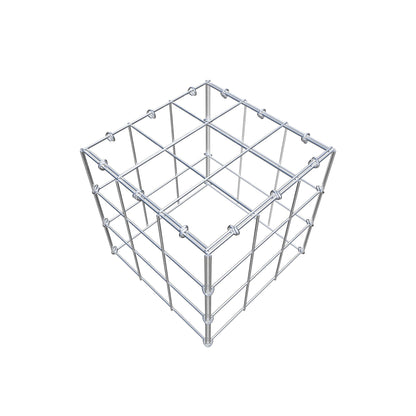 Fourche rapportée type 3 30 cm x 30 cm x 30 cm (L x H x P), maille 10 cm x 10 cm, anneau en C