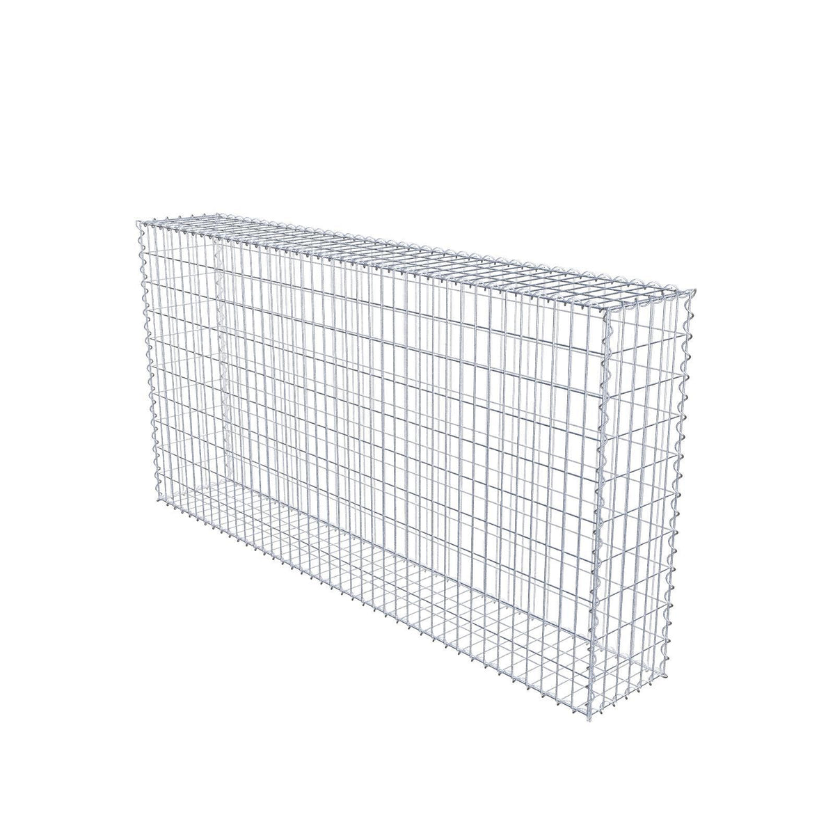 Gabbione 200 cm x 100 cm x 30 cm (L x H x P), maglia 5 cm x 10 cm, spirale