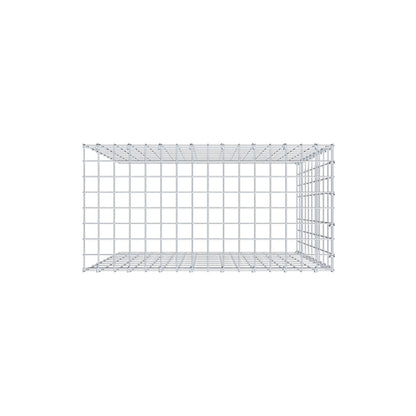 Gavión complementario de tipo 4 100 cm x 80 cm x 40 cm (L x A x P), malla 5 cm x 10 cm, anillo en C