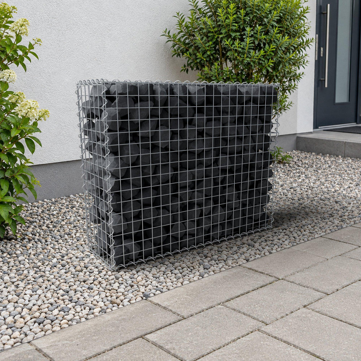 Gabion 100 cm x 80 cm x 30 cm (L x H x D), maskestørrelse 5 cm x 5 cm, spiral