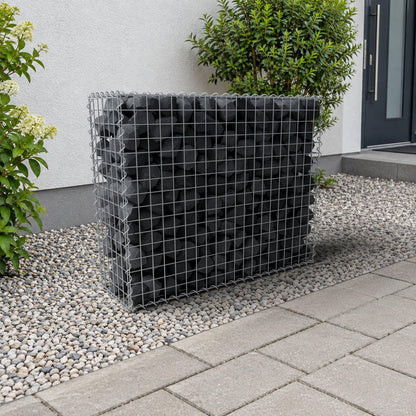 Gabion 100 cm x 80 cm x 30 cm (L x H x D), maskestørrelse 5 cm x 5 cm, spiral