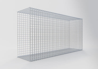 Gabion rapporté type 2 200 cm x 100 cm x 50 cm (L x H x P), mailles 5 cm x 5 cm, spirale