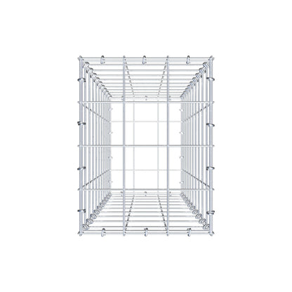 Gabion 100 cm x 30 cm x 40 cm (L x H x P), mailles 10 cm x 10 cm, anneau en C