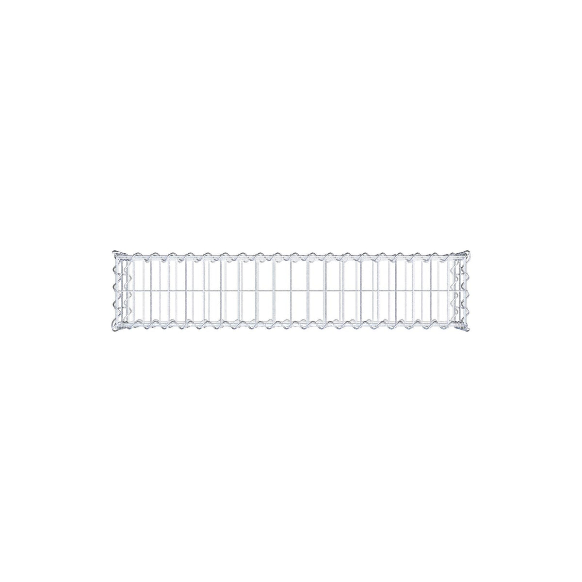 Gabione 100 cm x 20 cm x 20 cm (L x H x T), Maschenweite 5 cm x 10 cm, Spirale