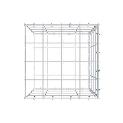 Anbaugabione Typ 2 40 cm x 40 cm x 40 cm (L x H x T), Maschenweite 10 cm x 10 cm, C-Ring