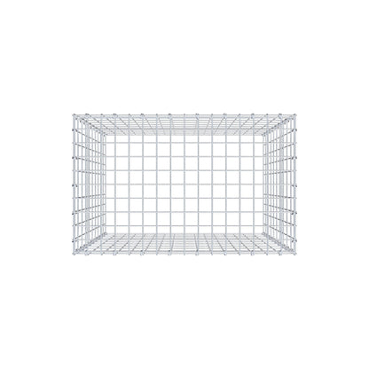 Gabbione aggiuntivo di tipo 3 100 cm x 80 cm x 50 cm (L x H x P), maglia 5 cm x 10 cm, anello a C
