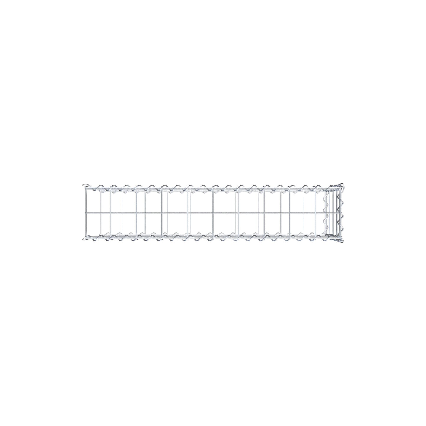 Anbaugabione Typ 2 100 cm x 40 cm x 20 cm (L x H x T), Maschenweite 10 cm x 10 cm, Spirale