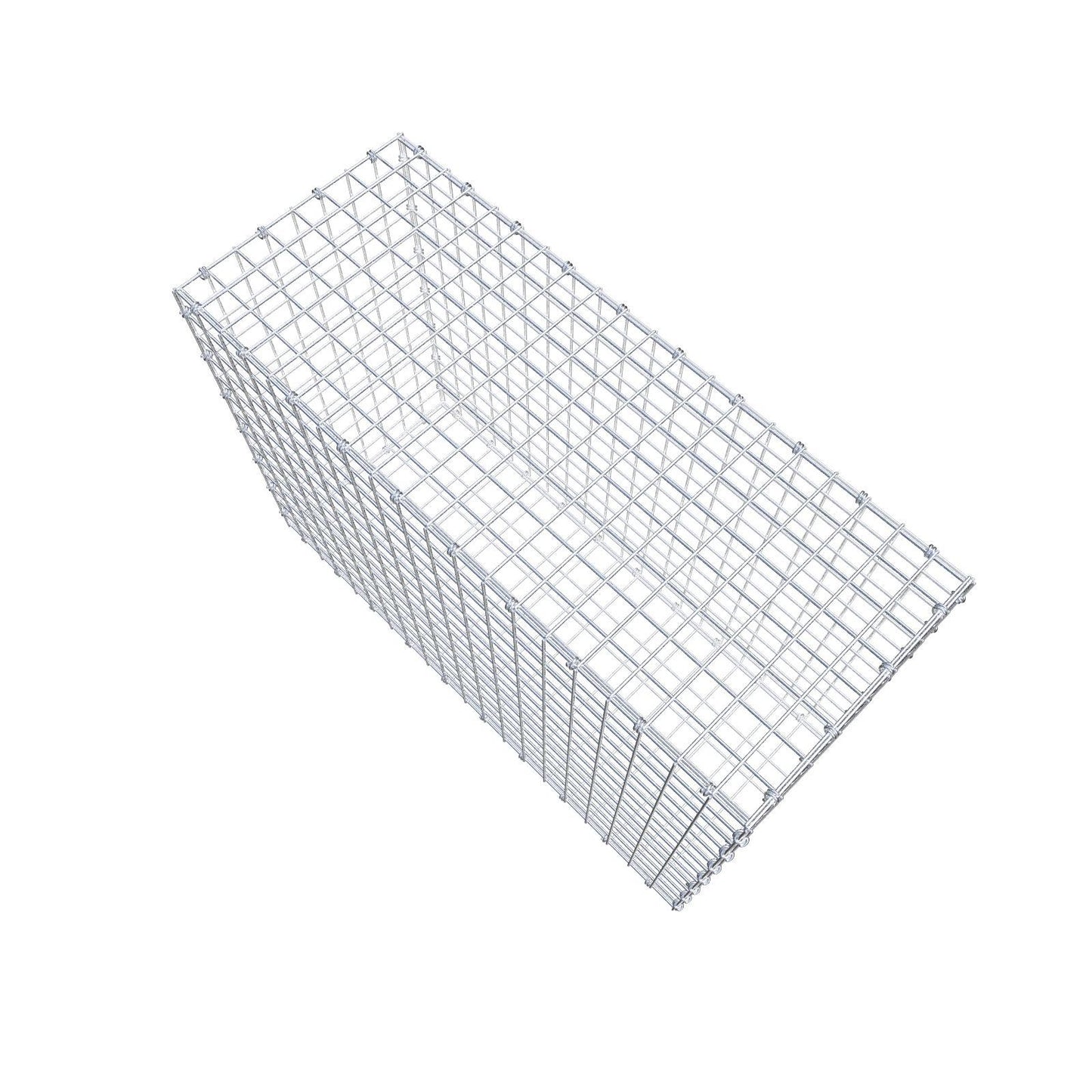 Gabbione 100 cm x 70 cm x 40 cm (L x H x P), maglia 5 x 5 cm, anello a spirale