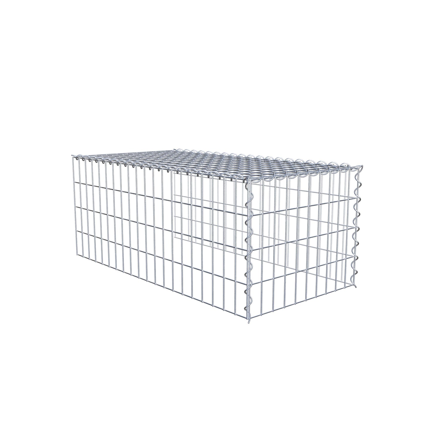 Add-on schanskorf type 4 100 cm x 40 cm x 50 cm (L x H x D), maaswijdte 5 cm x 10 cm, spiraalvormig