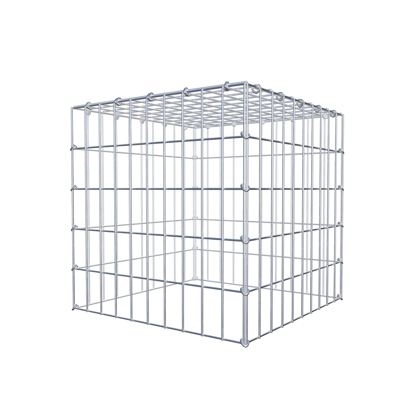 Gabbione aggiuntivo tipo 3 50 cm x 50 cm x 50 cm (L x H x P), maglia 5 cm x 10 cm, anello a C