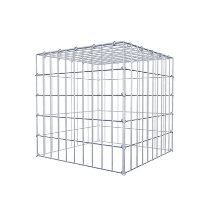 Gabbione aggiuntivo tipo 3 50 cm x 50 cm x 50 cm (L x H x P), maglia 5 cm x 10 cm, anello a C