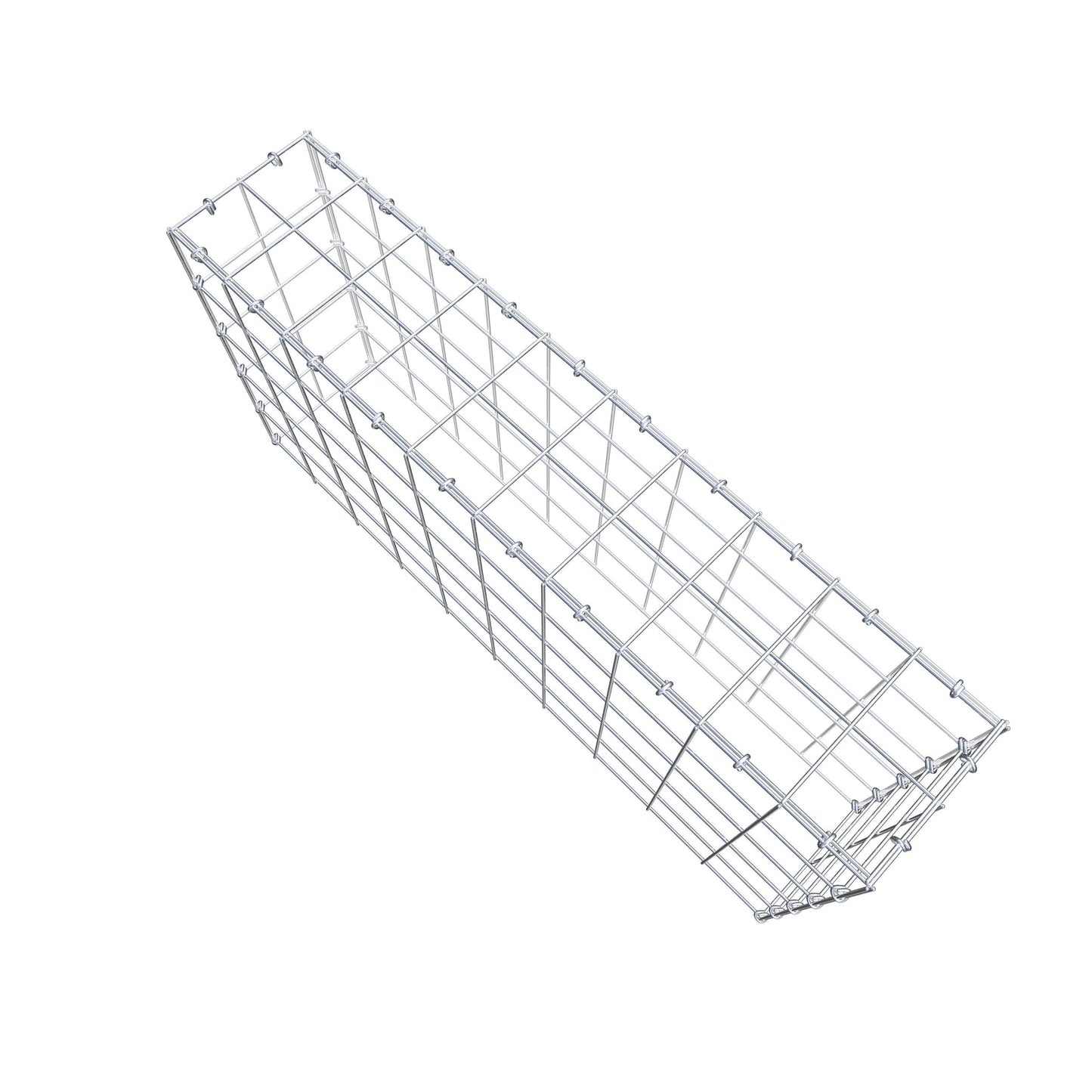 Gabbione aggiuntivo di tipo 3 100 cm x 50 cm x 20 cm (L x H x P), maglia 10 cm x 10 cm, anello a C