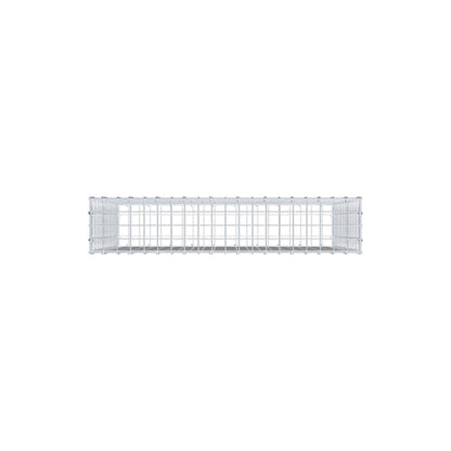 Gabion 100 cm x 80 cm x 20 cm (L x H x D), mesh size 5 cm x 5 cm, C-ring