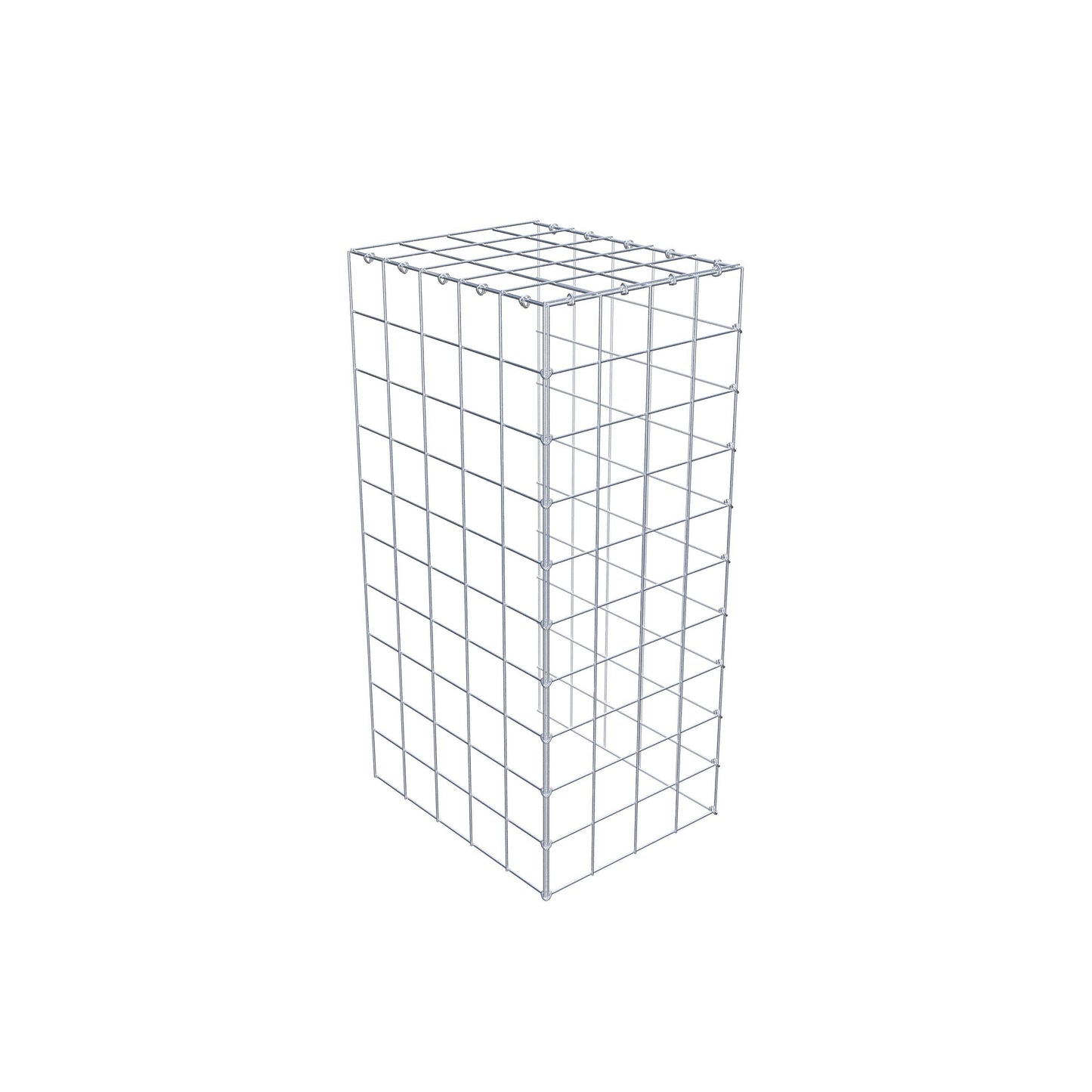 Gavión complementario de tipo 4 100 cm x 50 cm x 40 cm (L x A x P), malla 10 cm x 10 cm, anillo en C