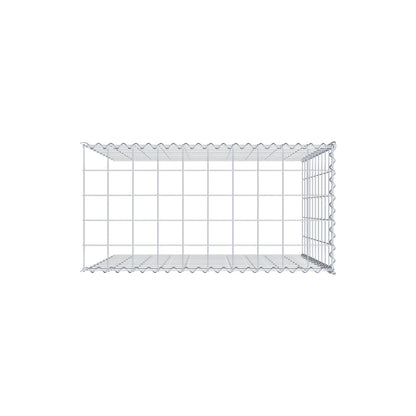 Add-on schanskorf type 4 100 cm x 100 cm x 50 cm (L x H x D), maaswijdte 10 cm x 10 cm, spiraal