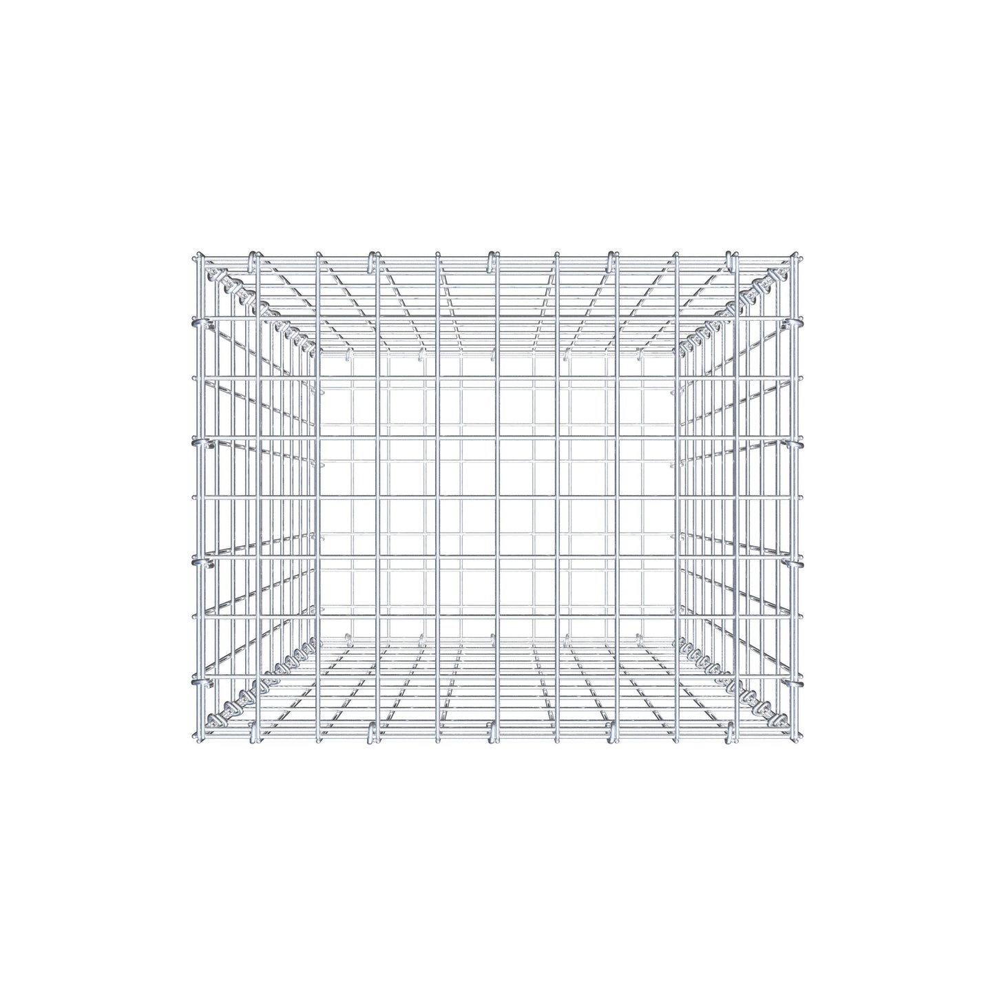 Gabione 100 cm x 50 cm x 40 cm (L x H x T), Maschenweite 5 cm x 10 cm, C-Ring
