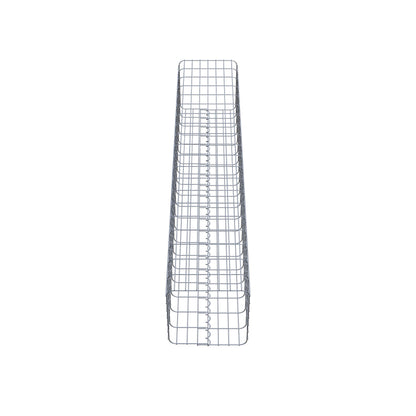 Gabionensäule eckig 37 cm x 37 cm, 200 cm Höhe, MW 5 cm x 10 cm