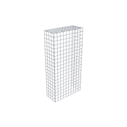 Fästbar gabion typ 4 100 cm x 20 cm x 50 cm (L x H x D), maskstorlek 5 cm x 5 cm, C-ring