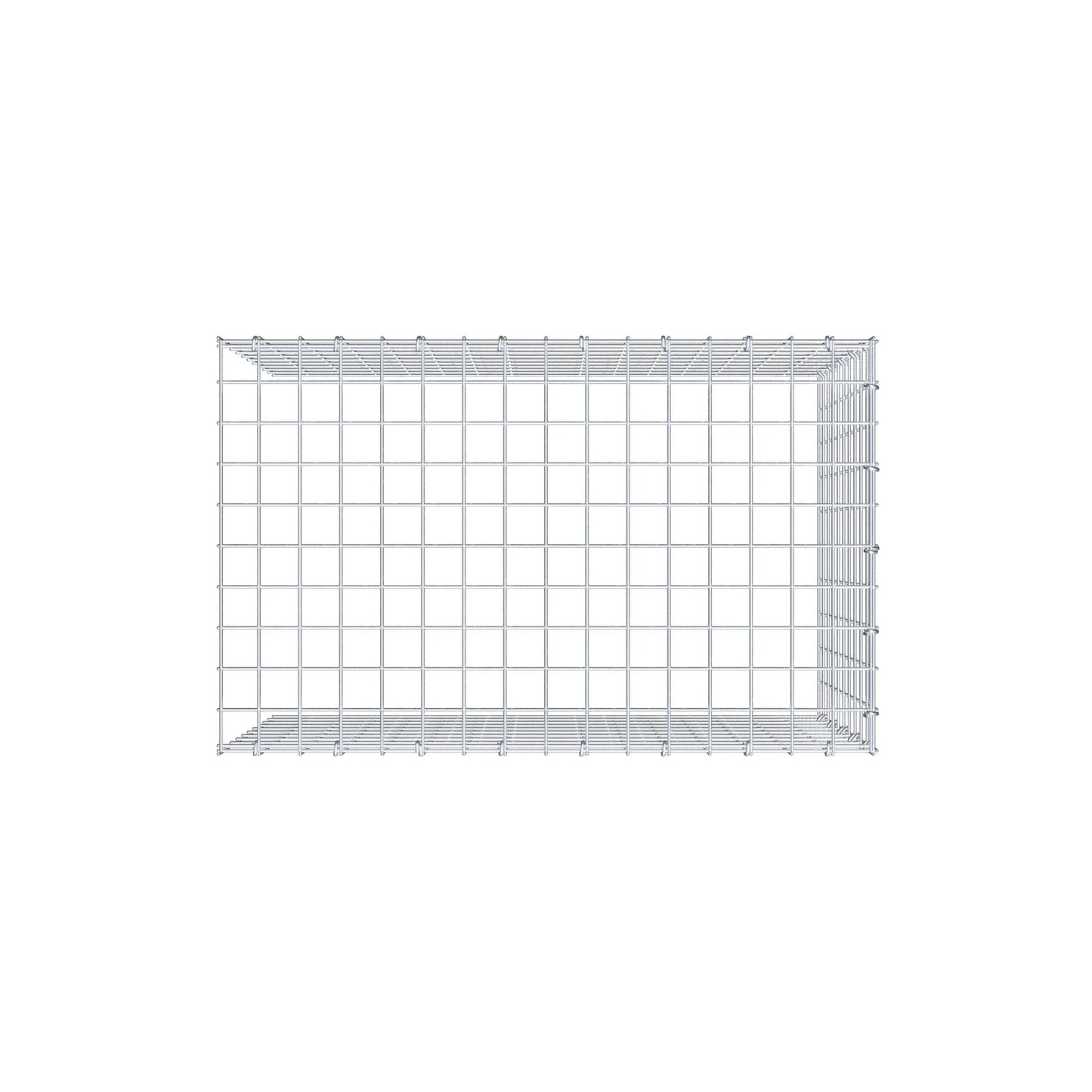 Anbaugabione Typ 4 80 cm x 50 cm x 50 cm (L x H x T), Maschenweite 5 cm x 5 cm, C-Ring