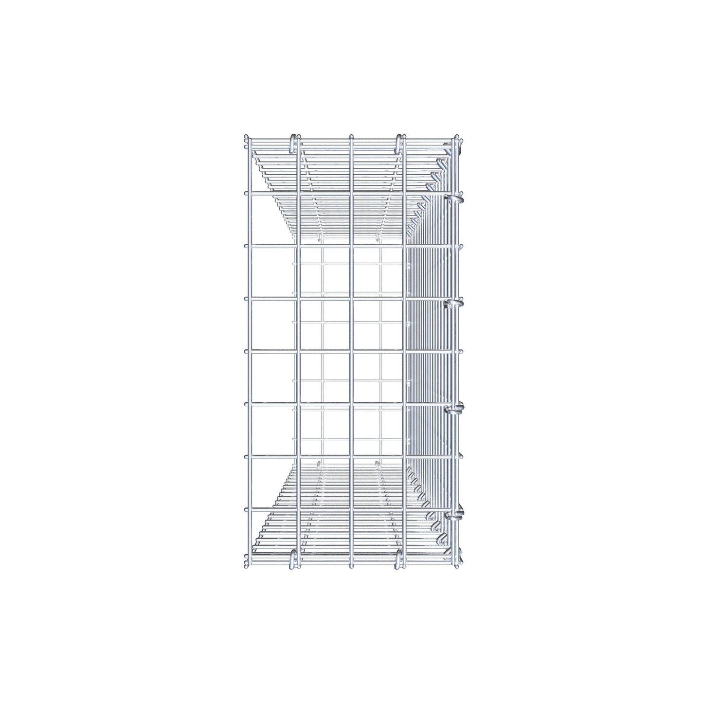 Fourche rapportée type 2 100 cm x 20 cm x 40 cm (L x H x P), mailles 5 cm x 5 cm, anneau C