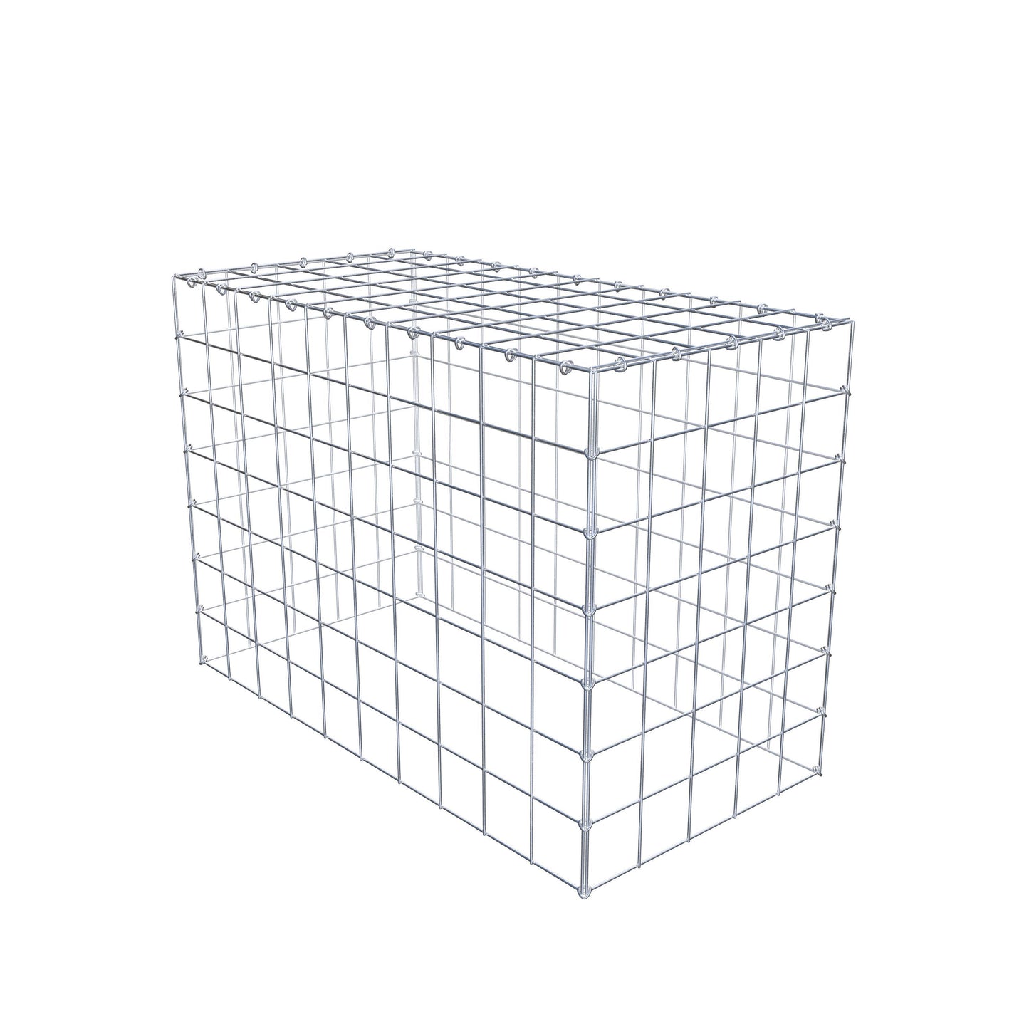Anbaugabione Typ 3 100 cm x 70 cm x 50 cm (L x H x T), Maschenweite 10 cm x 10 cm, C-Ring