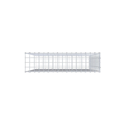 Anbaugabione Typ 2 100 cm x 80 cm x 20 cm (L x H x T), Maschenweite 5 cm x 5 cm, C-Ring