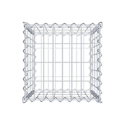 Gabion 40 cm x 40 cm x 40 cm (L x H x D), maskstorlek 5 cm x 10 cm, spiral