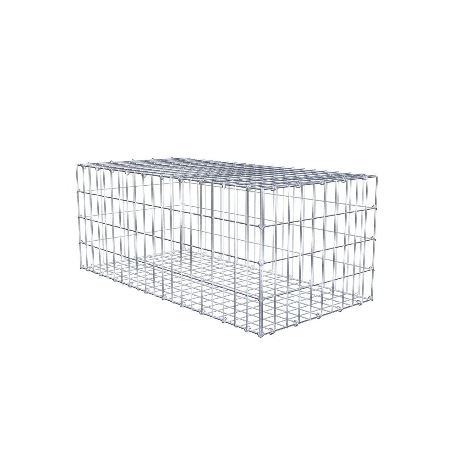 Gabion 100 cm x 40 cm x 50 cm (L x H x D), maskstorlek 5 cm x 10 cm, C-ring