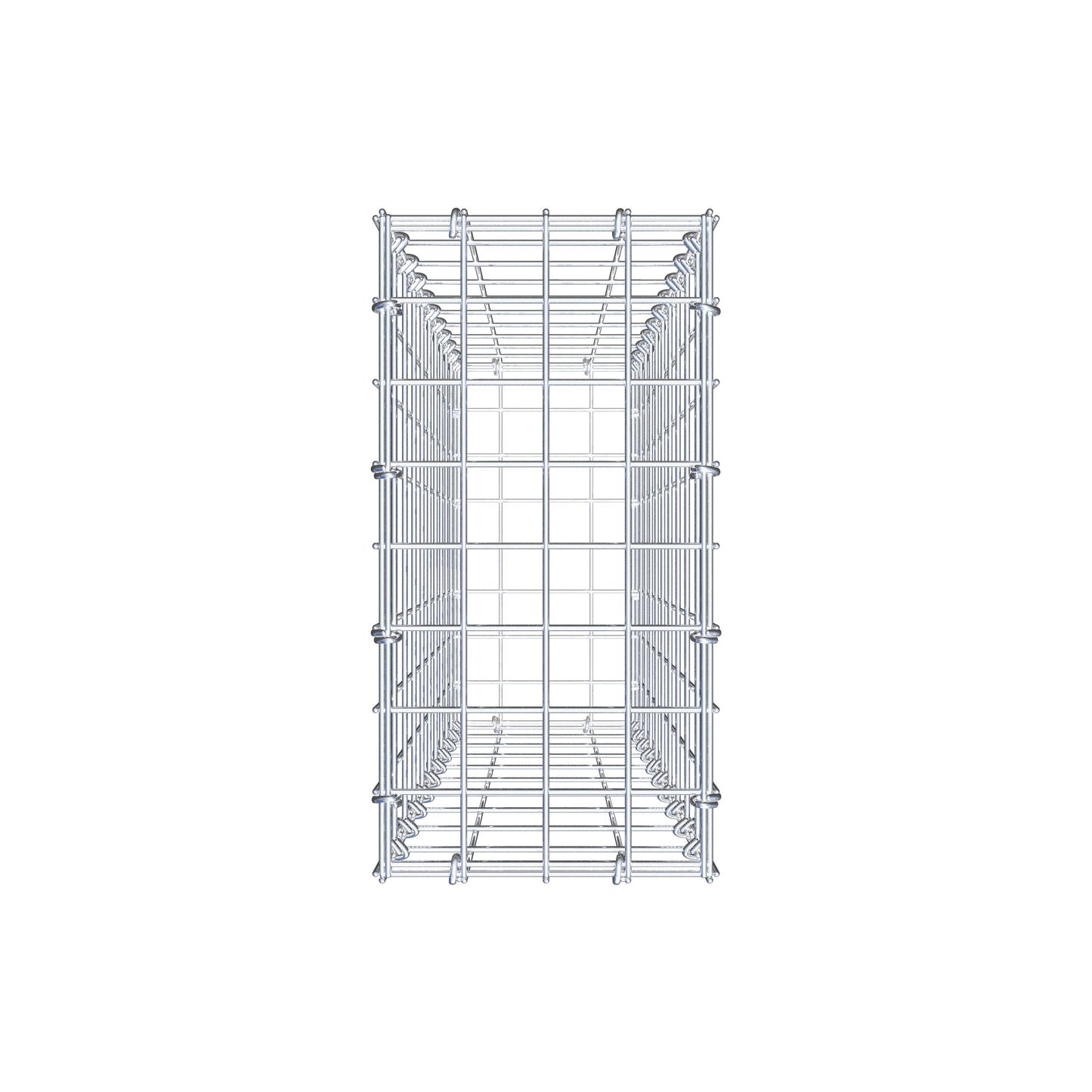 Gabion 100 cm x 20 cm x 40 cm (L x H x D), maskestørrelse 5 cm x 10 cm, C-ring
