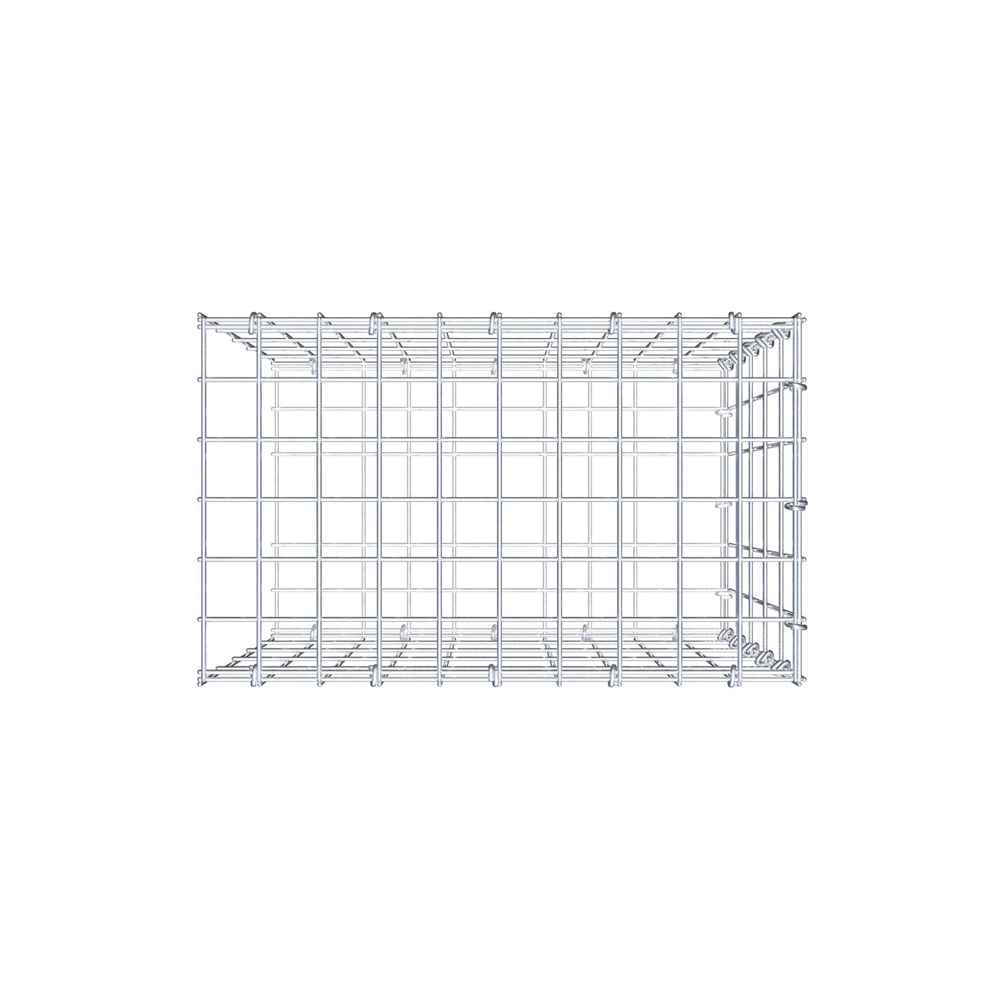Pile aggiuntivo tipo 2 50 cm x 50 cm x 30 cm, maglia 5 cm x 10 cm, anello a C