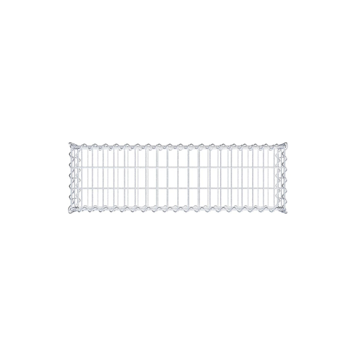Gabione 100 cm x 20 cm x 30 cm (L x H x T), Maschenweite 5 cm x 10 cm, Spirale