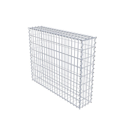 Gabion 100 cm x 80 cm x 20 cm (L x H x P), mailles 5 cm x 10 cm, spirale
